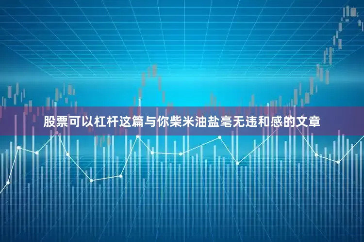 股票可以杠杆这篇与你柴米油盐毫无违和感的文章